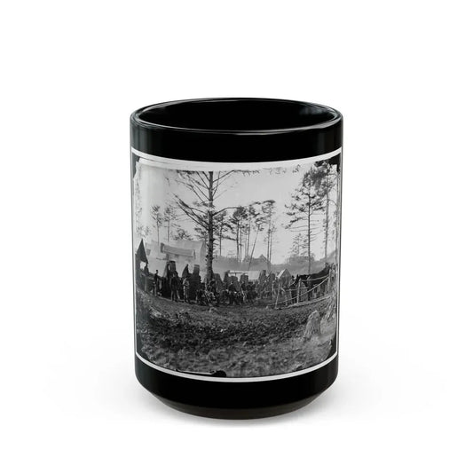 Brandy Station, Va., Vicinity. Camp Of 18th Pennsylvania Cavalry, 3d Division, Cavalry Corps (U.S. Civil War) Black Coffee Mug 15oz - Go Mug Yourself