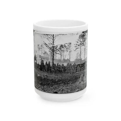 Brandy Station, Va., Vicinity. Camp Of 18th Pennsylvania Cavalry, 3d Division, Cavalry Corps (U.S. Civil War) White Coffee Mug 15oz - Go Mug Yourself
