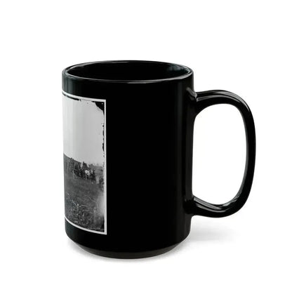 Brandy Station, Va. Wagons And Men Of The U.S. Military Telegraph Construction Corps (U.S. Civil War) Black Coffee Mug - Go Mug Yourself