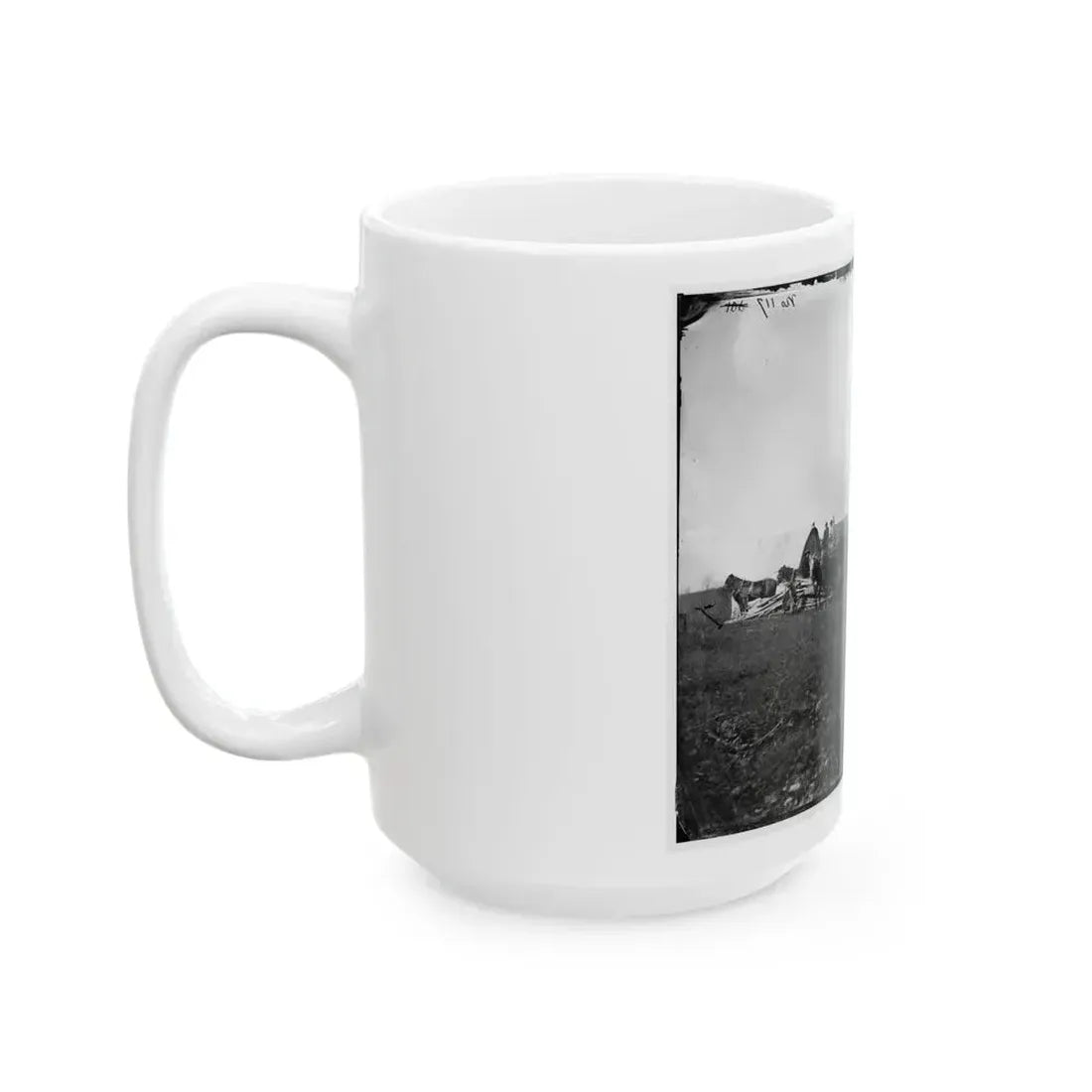 Brandy Station, Va. Wagons And Men Of The U.S. Military Telegraph Construction Corps (U.S. Civil War) White Coffee Mug - Go Mug Yourself