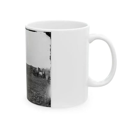 Brandy Station, Va. Wagons And Men Of The U.S. Military Telegraph Construction Corps (U.S. Civil War) White Coffee Mug - Go Mug Yourself