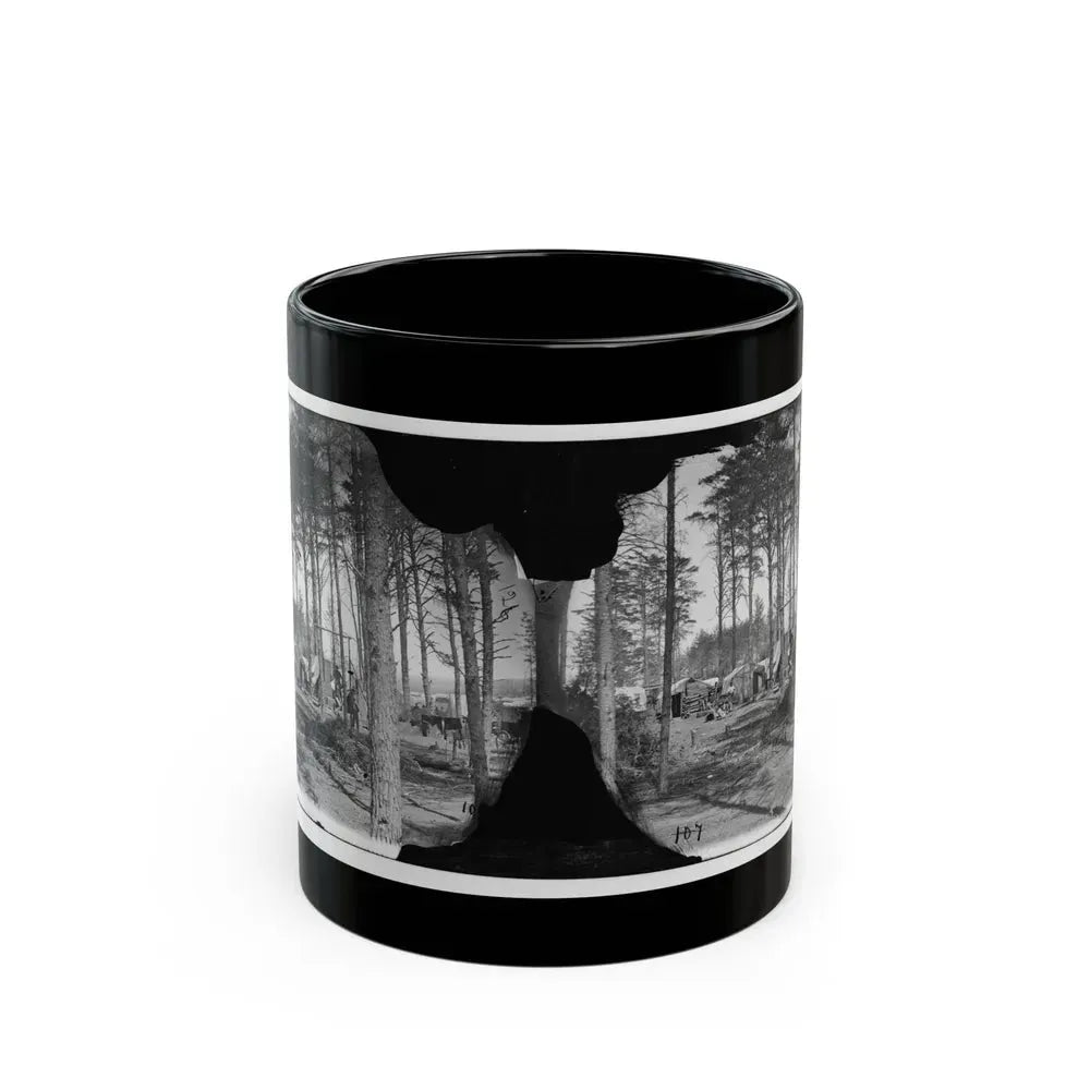 Brandy Station, Va. Winter Quarters Of Telegraphers And Photographers, Army Of The Potomac Headquarters (U.S. Civil War) Black Coffee Mug 11oz - Go Mug Yourself