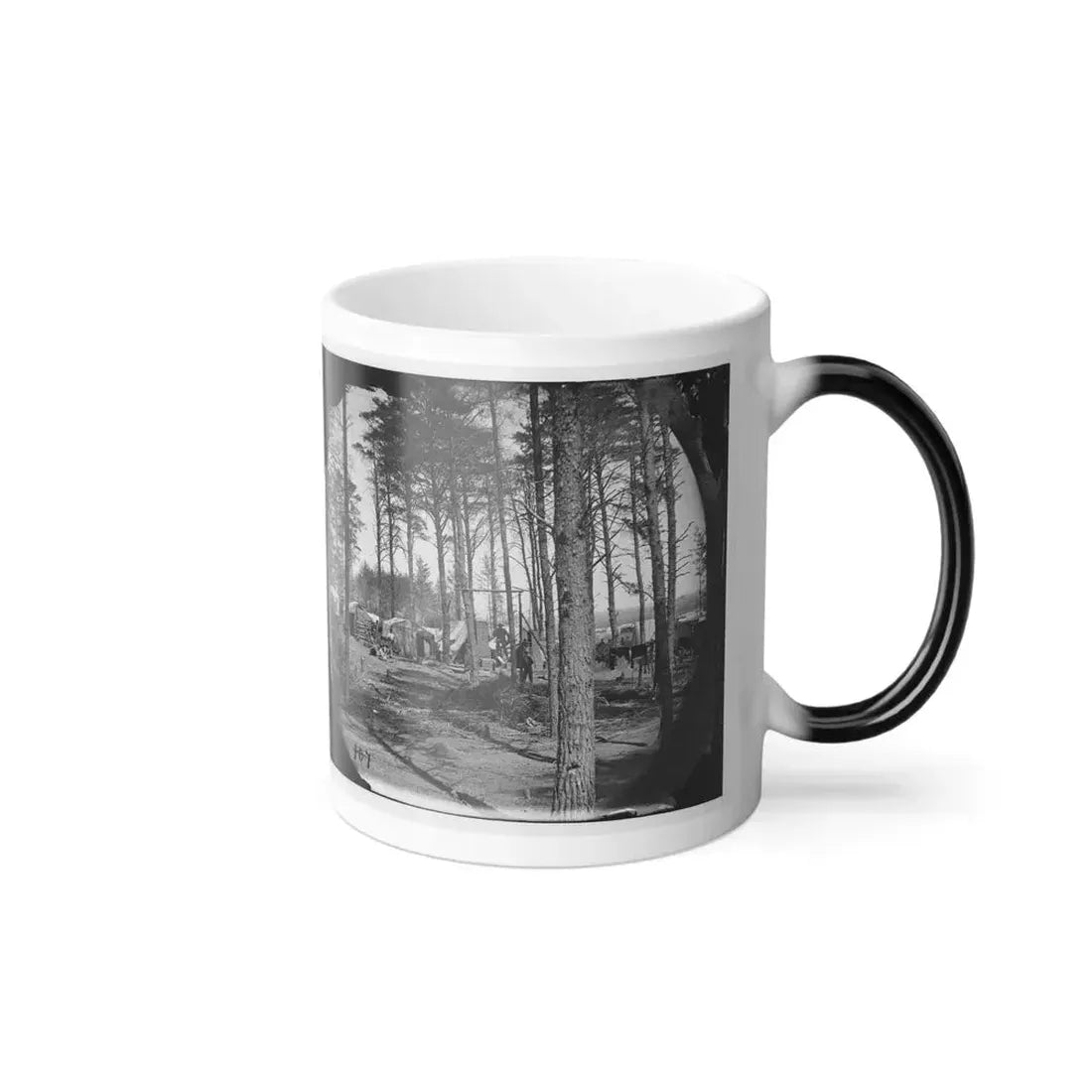 Brandy Station, Va. Winter Quarters of Telegraphers and Photographers, Army of the Potomac Headquarters (U.S. Civil War) Color Changing Coffee Mug 11oz - Go Mug Yourself