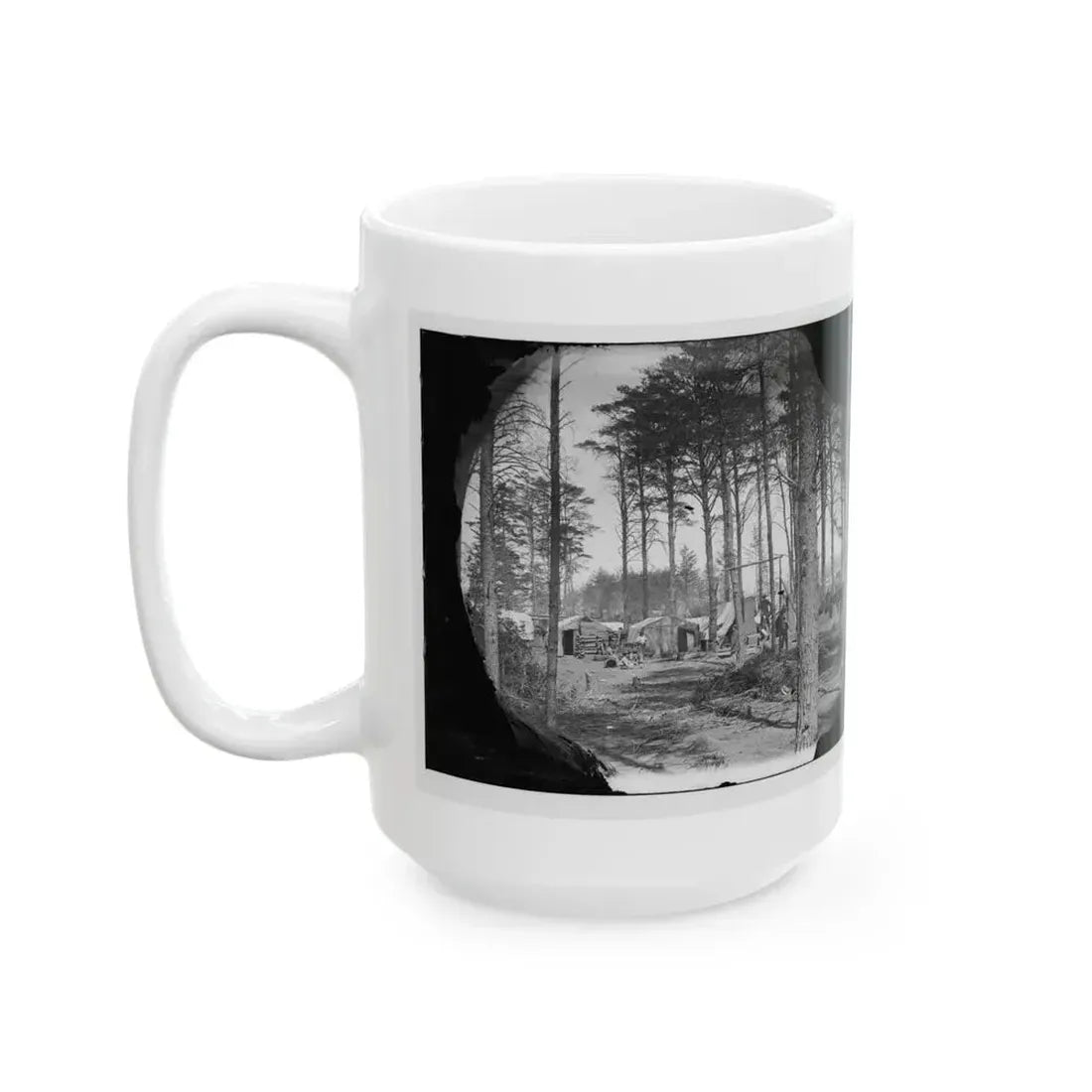 Brandy Station, Va. Winter Quarters Of Telegraphers And Photographers, Army Of The Potomac Headquarters (U.S. Civil War) White Coffee Mug - Go Mug Yourself