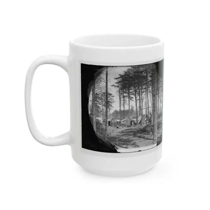 Brandy Station, Va. Winter Quarters Of Telegraphers And Photographers, Army Of The Potomac Headquarters (U.S. Civil War) White Coffee Mug - Go Mug Yourself