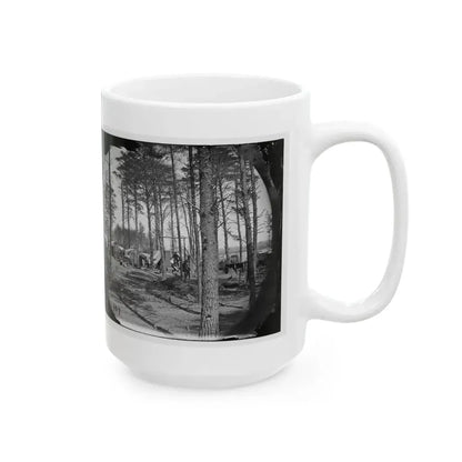 Brandy Station, Va. Winter Quarters Of Telegraphers And Photographers, Army Of The Potomac Headquarters (U.S. Civil War) White Coffee Mug - Go Mug Yourself