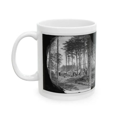 Brandy Station, Va. Winter Quarters Of Telegraphers And Photographers, Army Of The Potomac Headquarters (U.S. Civil War) White Coffee Mug - Go Mug Yourself