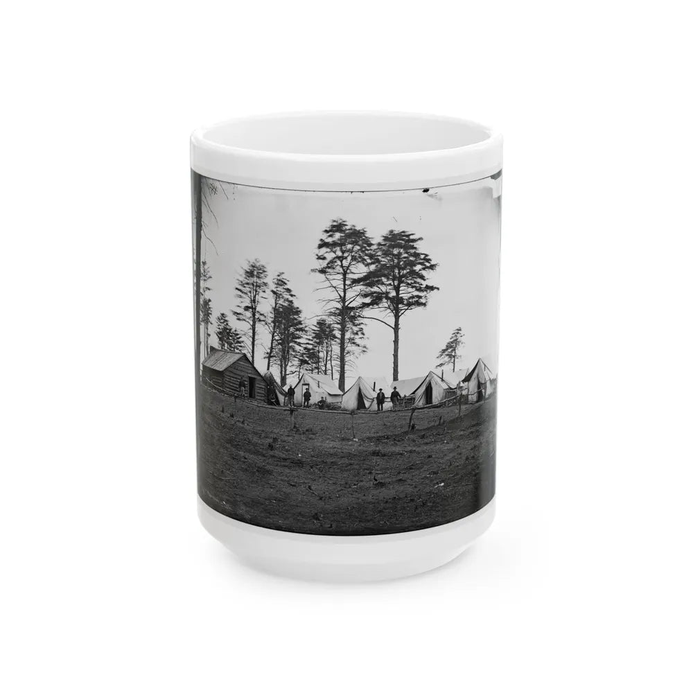 Brandy Station, Va. Chief Engineer's Camp; Another View (U.S. Civil War) White Coffee Mug-15oz-Go Mug Yourself