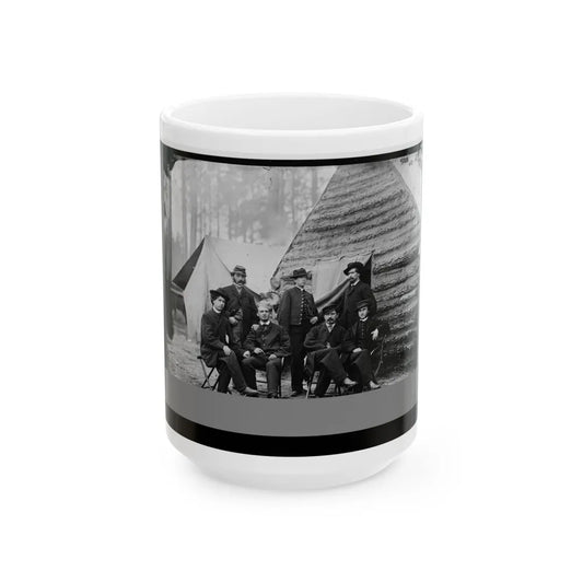 Brandy Station, Va. Clerks At Army Of The Potomac Headquarters (U.S. Civil War) White Coffee Mug-15oz-Go Mug Yourself