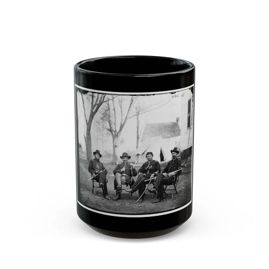 Brandy Station, Va. Four Provost Marshals Of The 3d Army Corps (U.S. Civil War) Black Coffee Mug-15oz-Go Mug Yourself