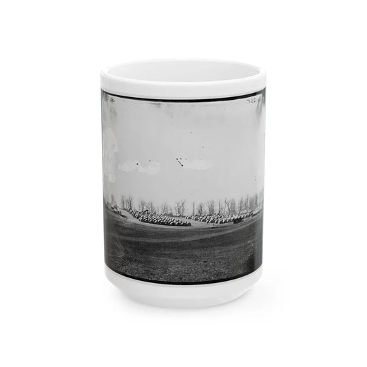 Brandy Station, Va. General View Of 6th New York Artillery Encampment (U.S. Civil War) White Coffee Mug-15oz-Go Mug Yourself