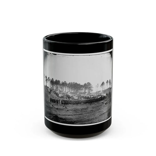 Brandy Station, Va. Guard Mount Of 114th Pennsylvania Infantry (1st Division, 3d Corps) (U.S. Civil War) Black Coffee Mug-15oz-Go Mug Yourself