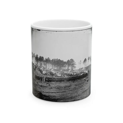 Brandy Station, Va. Guard Mount Of 114th Pennsylvania Infantry (1st Division, 3d Corps) (U.S. Civil War) White Coffee Mug-11oz-Go Mug Yourself