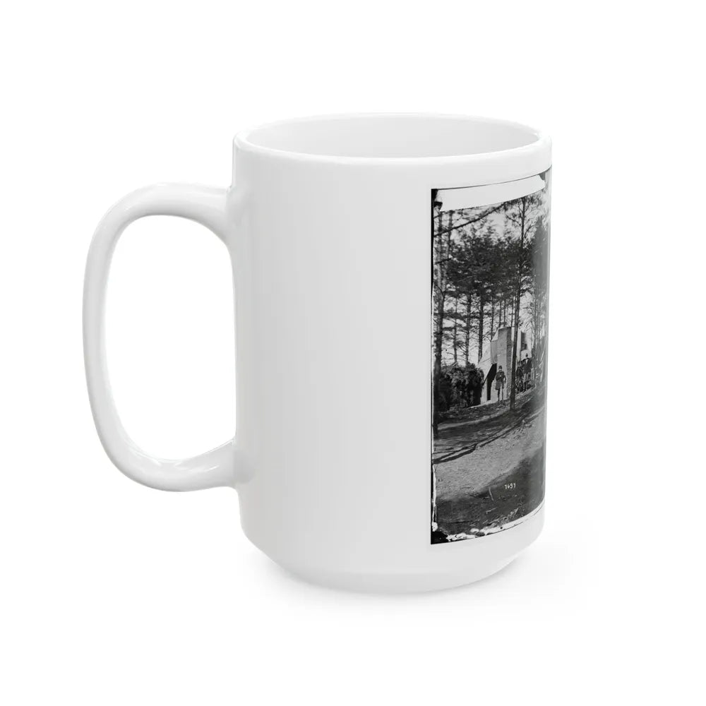 Brandy Station, Va. Headquarters Of 1st Brigade, Horse Artillery (U.S. Civil War) White Coffee Mug-Go Mug Yourself