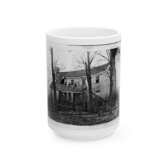 Brandy Station, Va. Headquarters Of Ordnance Officers And Quartermaster, 3d Division, Cavalry Corps (U.S. Civil War) White Coffee Mug-15oz-Go Mug Yourself
