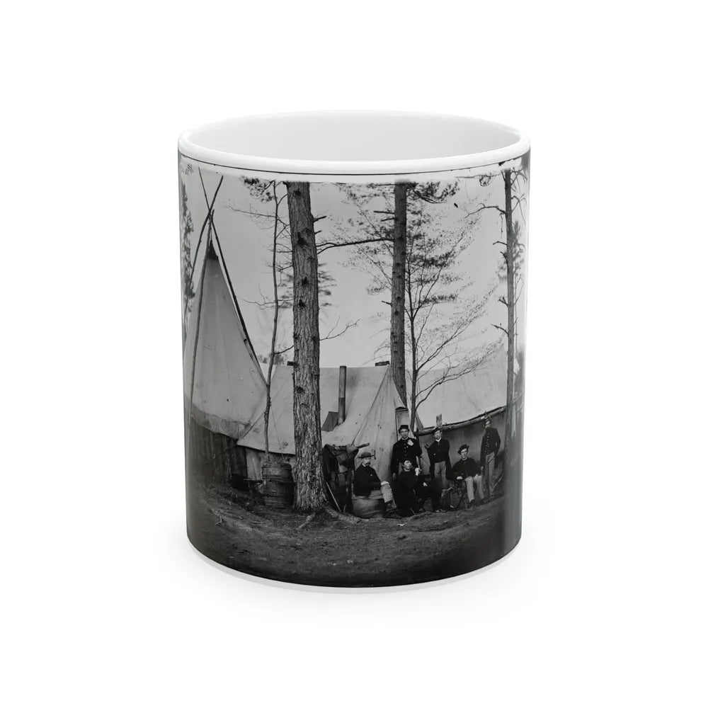 Brandy Station, Va. Provost Marshal Clerks At Army Of The Potomac Headquarters (U.S. Civil War) White Coffee Mug-11oz-Go Mug Yourself