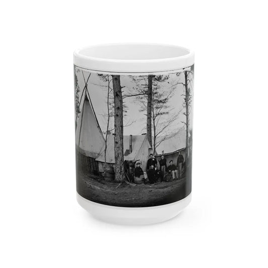 Brandy Station, Va. Provost Marshal Clerks At Army Of The Potomac Headquarters (U.S. Civil War) White Coffee Mug-15oz-Go Mug Yourself