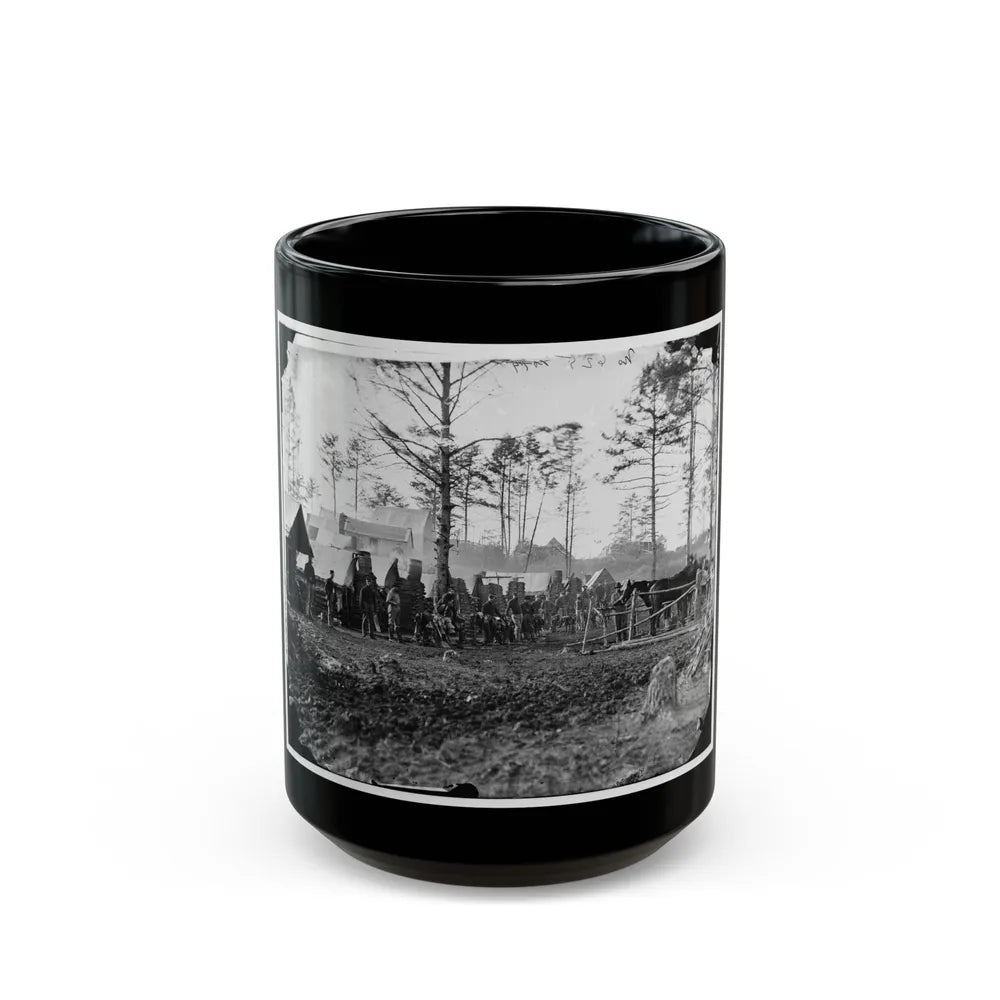 Brandy Station, Va., Vicinity. Camp Of 18th Pennsylvania Cavalry, 3d Division, Cavalry Corps (U.S. Civil War) Black Coffee Mug-15oz-Go Mug Yourself