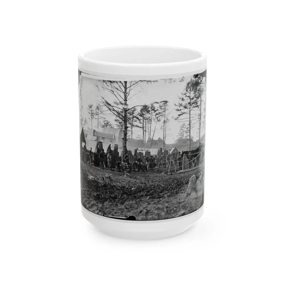 Brandy Station, Va., Vicinity. Camp Of 18th Pennsylvania Cavalry, 3d Division, Cavalry Corps (U.S. Civil War) White Coffee Mug-15oz-Go Mug Yourself