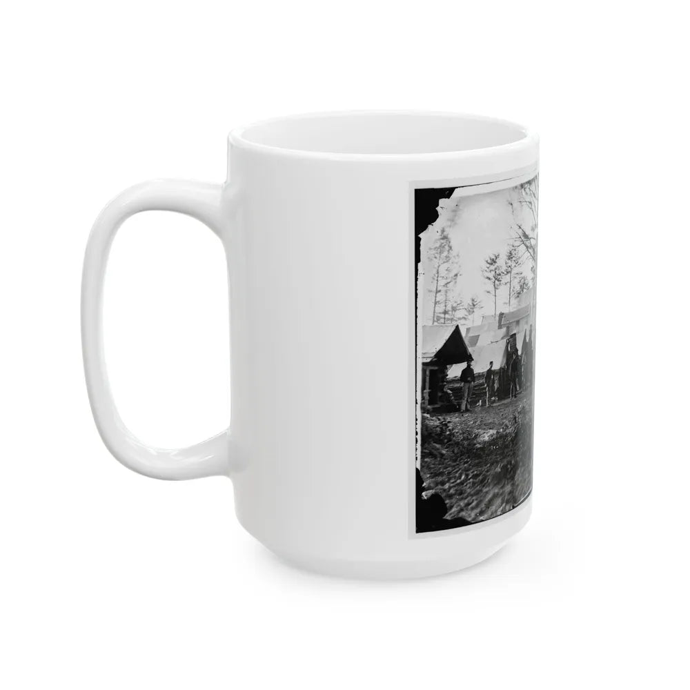 Brandy Station, Va., Vicinity. Camp Of 18th Pennsylvania Cavalry, 3d Division, Cavalry Corps (U.S. Civil War) White Coffee Mug-Go Mug Yourself
