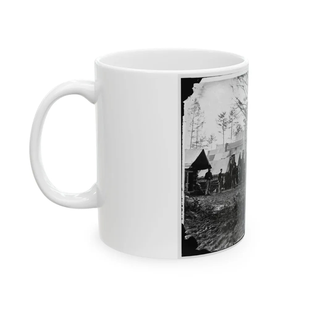 Brandy Station, Va., Vicinity. Camp Of 18th Pennsylvania Cavalry, 3d Division, Cavalry Corps (U.S. Civil War) White Coffee Mug-Go Mug Yourself