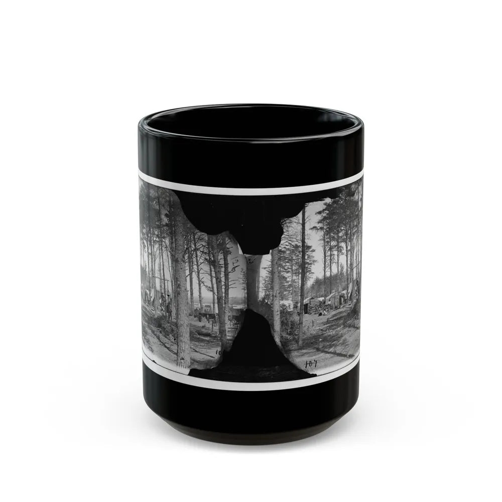 Brandy Station, Va. Winter Quarters Of Telegraphers And Photographers, Army Of The Potomac Headquarters (U.S. Civil War) Black Coffee Mug-15oz-Go Mug Yourself