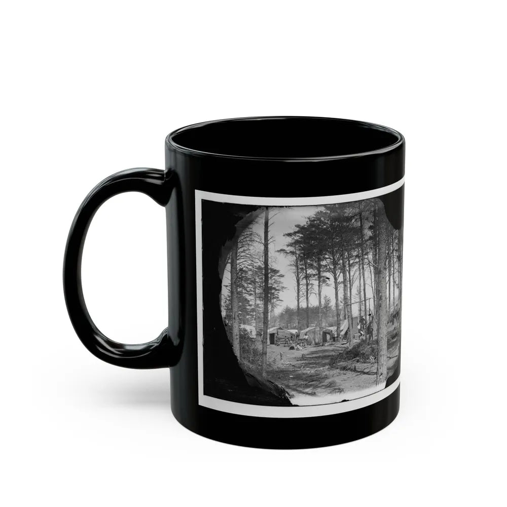 Brandy Station, Va. Winter Quarters Of Telegraphers And Photographers, Army Of The Potomac Headquarters (U.S. Civil War) Black Coffee Mug-Go Mug Yourself