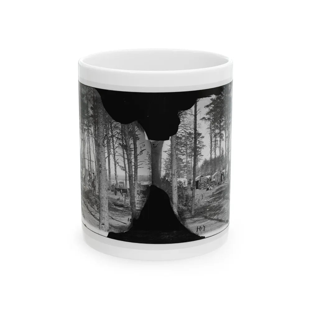 Brandy Station, Va. Winter Quarters Of Telegraphers And Photographers, Army Of The Potomac Headquarters (U.S. Civil War) White Coffee Mug-11oz-Go Mug Yourself