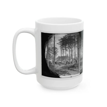 Brandy Station, Va. Winter Quarters Of Telegraphers And Photographers, Army Of The Potomac Headquarters (U.S. Civil War) White Coffee Mug-Go Mug Yourself