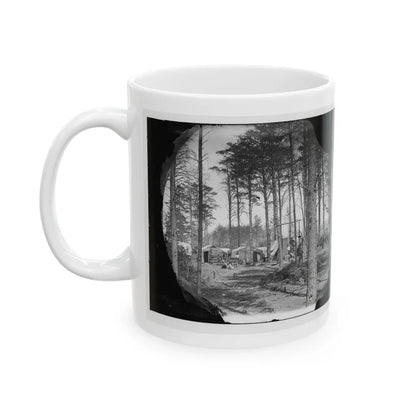 Brandy Station, Va. Winter Quarters Of Telegraphers And Photographers, Army Of The Potomac Headquarters (U.S. Civil War) White Coffee Mug-Go Mug Yourself