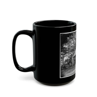 Brandy Station, Virginia . Officers' Quarters (U.S. Civil War) Black Coffee Mug-Go Mug Yourself