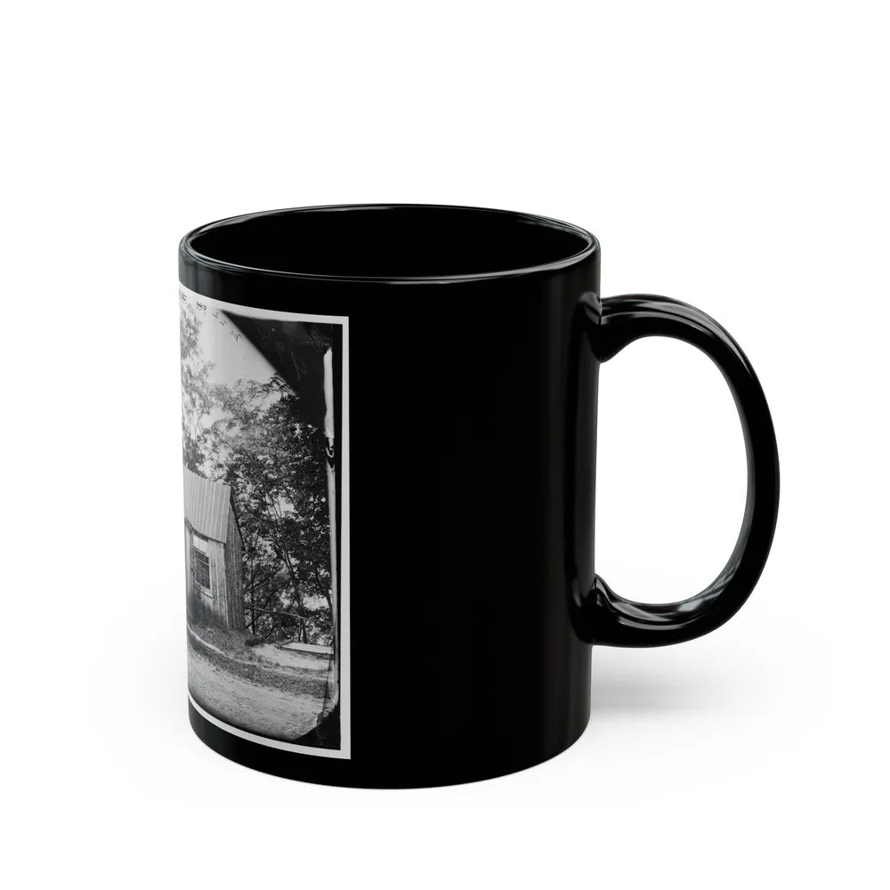 Brandy Station, Virginia . Officers' Quarters (U.S. Civil War) Black Coffee Mug-Go Mug Yourself