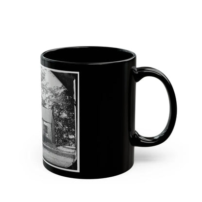 Brandy Station, Virginia . Officers' Quarters (U.S. Civil War) Black Coffee Mug-Go Mug Yourself