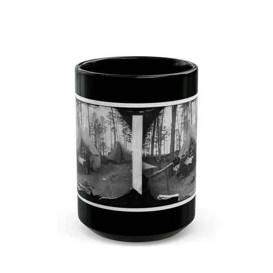 Brandy Station, Virginia. A Breakfast Party At Headquarters. Army Of The Potomac (U.S. Civil War) Black Coffee Mug 15oz - Go Mug Yourself