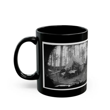 Brandy Station, Virginia. A Breakfast Party At Headquarters. Army Of The Potomac (U.S. Civil War) Black Coffee Mug - Go Mug Yourself