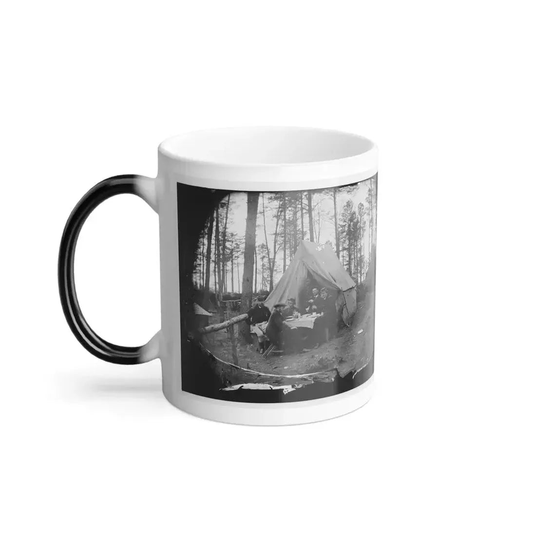 Brandy Station, Virginia. A Breakfast Party at Headquarters. Army of the Potomac (U.S. Civil War) Color Changing Coffee Mug 11oz - Go Mug Yourself