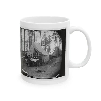 Brandy Station, Virginia. A Breakfast Party At Headquarters. Army Of The Potomac (U.S. Civil War) White Coffee Mug - Go Mug Yourself