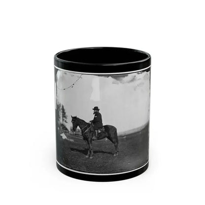 Brandy Station, Virginia. Alfred R. Waud, Artist For  Harper's Weekly  (Seated On A Horse) At Headquarters Army Of The Potomac (U.S. Civil War) Black Coffee Mug 11oz - Go Mug Yourself