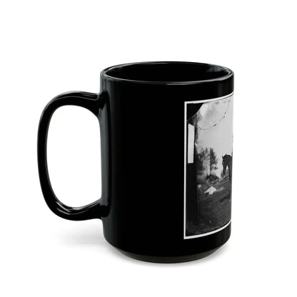 Brandy Station, Virginia. Alfred R. Waud, Artist For  Harper's Weekly  (Seated On A Horse) At Headquarters Army Of The Potomac (U.S. Civil War) Black Coffee Mug - Go Mug Yourself