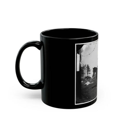 Brandy Station, Virginia. Alfred R. Waud, Artist For  Harper's Weekly  (Seated On A Horse) At Headquarters Army Of The Potomac (U.S. Civil War) Black Coffee Mug - Go Mug Yourself