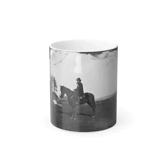Brandy Station, Virginia. Alfred R. Waud, Artist for  Harper's Weekly  (Seated on a Horse) at Headquarters Army of the Potomac (U.S. Civil War) Color Changing Coffee Mug 11oz Default Title 11oz - Go Mug Yourself