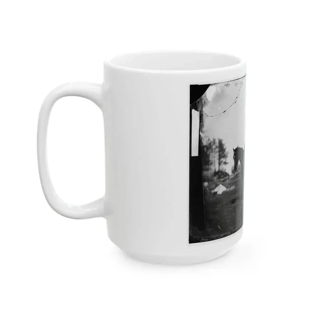Brandy Station, Virginia. Alfred R. Waud, Artist For  Harper's Weekly  (Seated On A Horse) At Headquarters Army Of The Potomac (U.S. Civil War) White Coffee Mug - Go Mug Yourself