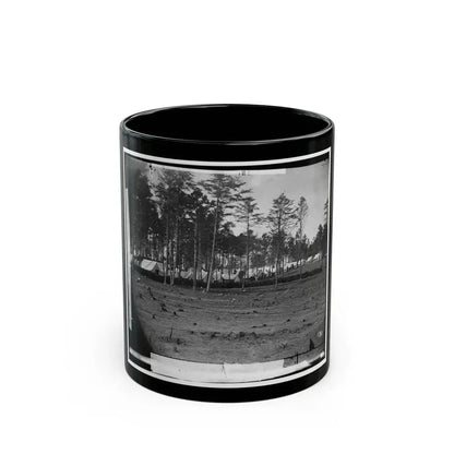 Brandy Station, Virginia. Army Of The Potomac. Eastern Half Of The Camp (U.S. Civil War) Black Coffee Mug 11oz - Go Mug Yourself