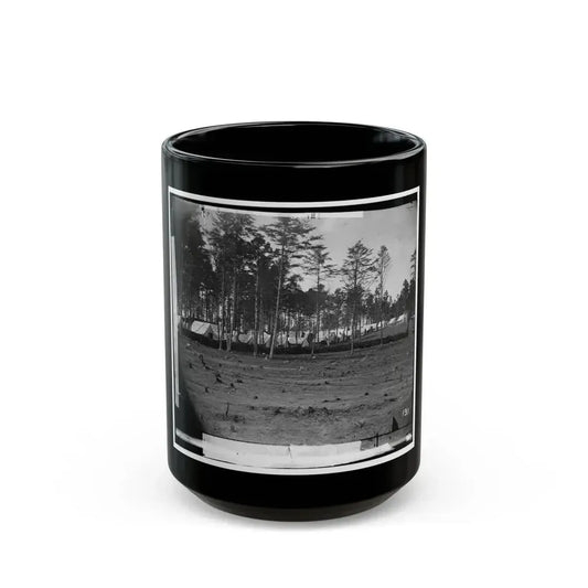 Brandy Station, Virginia. Army Of The Potomac. Eastern Half Of The Camp (U.S. Civil War) Black Coffee Mug 15oz - Go Mug Yourself