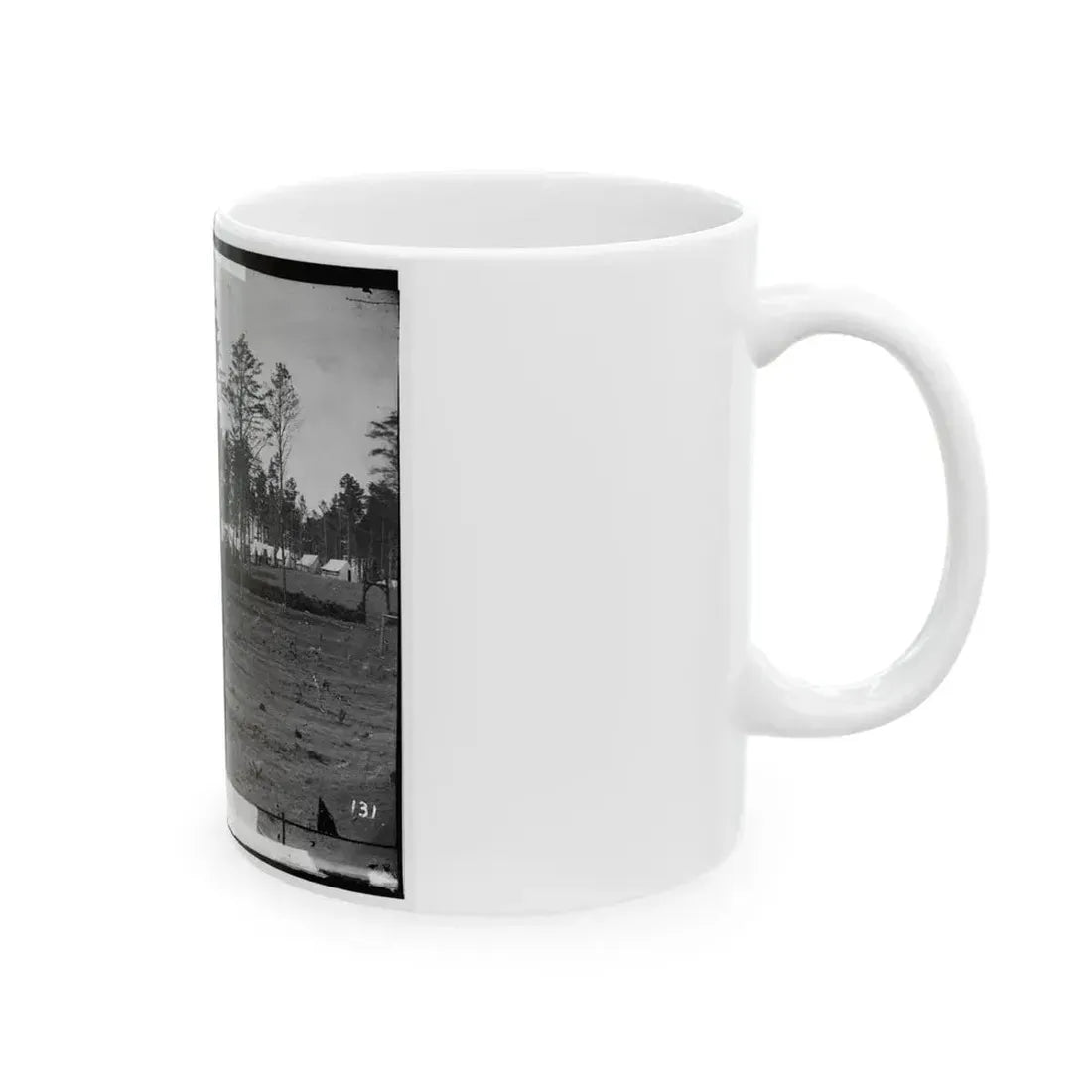 Brandy Station, Virginia. Army Of The Potomac. Eastern Half Of The Camp (U.S. Civil War) White Coffee Mug - Go Mug Yourself