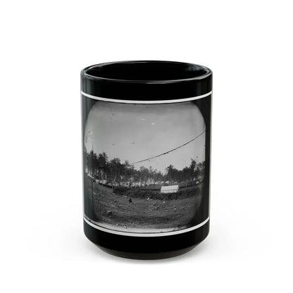 Brandy Station, Virginia. Army Of The Potomac. Western Half Of The Camp. Chapel In Foreground (U.S. Civil War) Black Coffee Mug 15oz - Go Mug Yourself