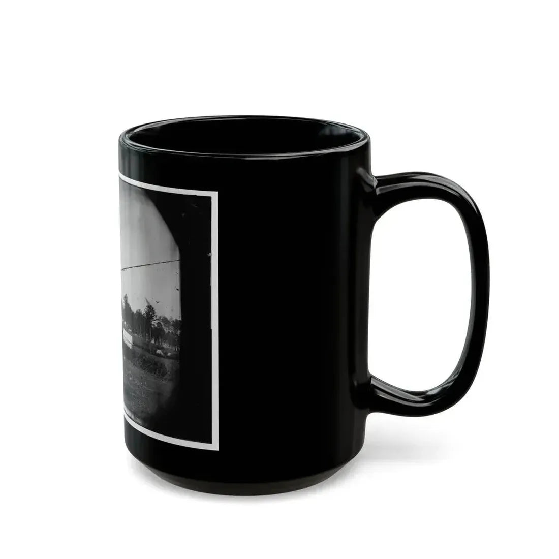 Brandy Station, Virginia. Army Of The Potomac. Western Half Of The Camp. Chapel In Foreground (U.S. Civil War) Black Coffee Mug - Go Mug Yourself