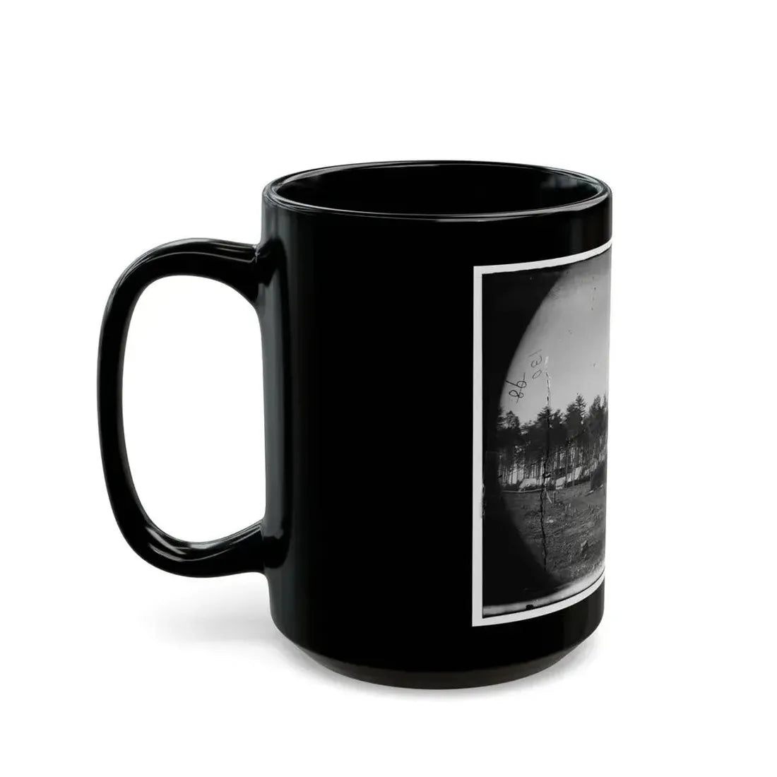 Brandy Station, Virginia. Army Of The Potomac. Western Half Of The Camp. Chapel In Foreground (U.S. Civil War) Black Coffee Mug - Go Mug Yourself
