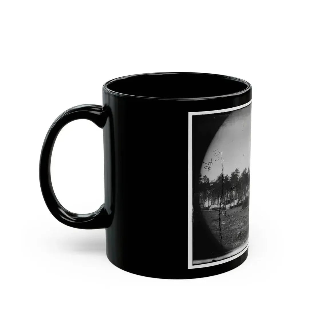 Brandy Station, Virginia. Army Of The Potomac. Western Half Of The Camp. Chapel In Foreground (U.S. Civil War) Black Coffee Mug - Go Mug Yourself