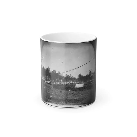 Brandy Station, Virginia. Army of the Potomac. Western Half of the Camp. Chapel in Foreground (U.S. Civil War) Color Changing Coffee Mug 11oz Default Title 11oz - Go Mug Yourself